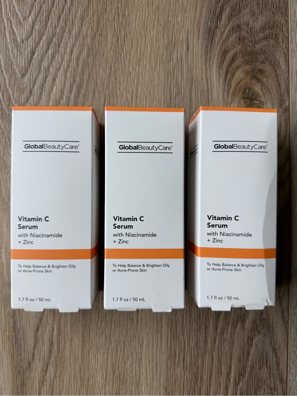🧡 3x Global Beauty Care Vitamin C Serum Niacinamide Zinc - TikTok Viral - New🧡
